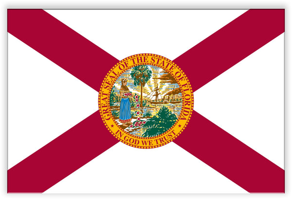 Florida State Metal Flag