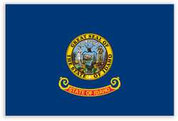 Idaho State Metal Flag