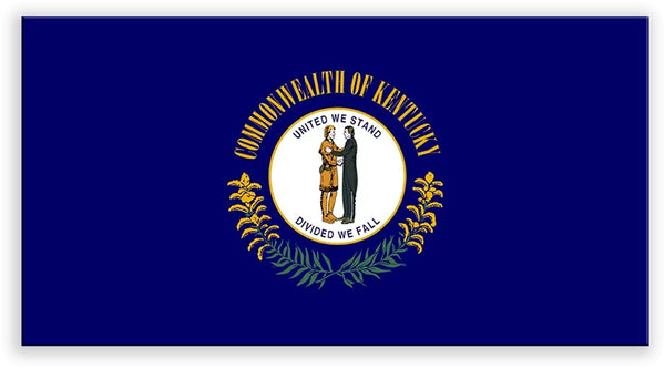 Kentucky State Metal Flag