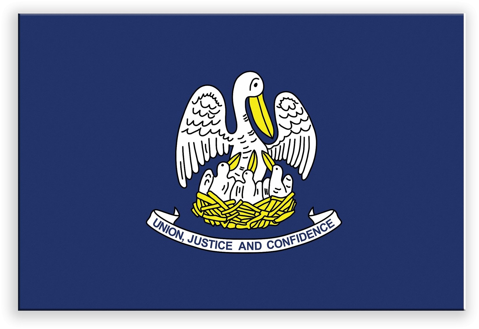 Louisiana State Metal Flag – Nashville Metal Art