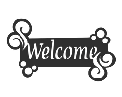 Fancy Welcome Sign