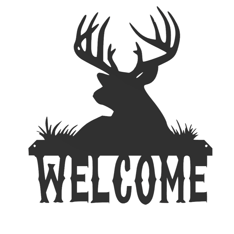 Deer Welcome Sign Vers. 2