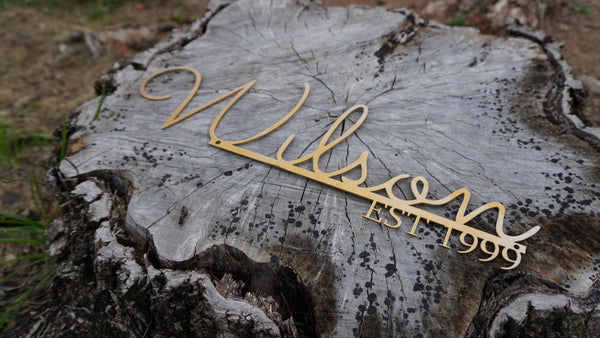 Personalized Family Name Sign