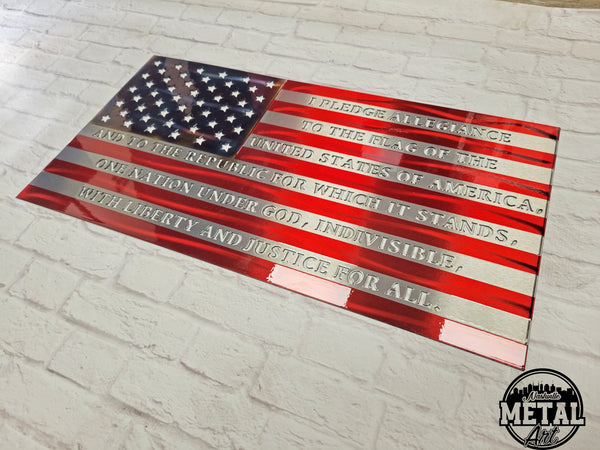 24" x 12" Pledge Of Allegiance Flag