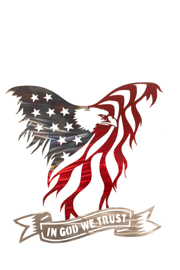 In God We Trust Eagle Flag- High Quality 100% Made In The USA