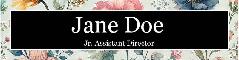 Office Desk Name Plate