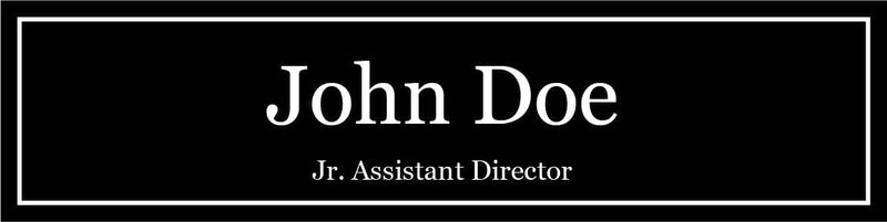 Office Desk Name Plate