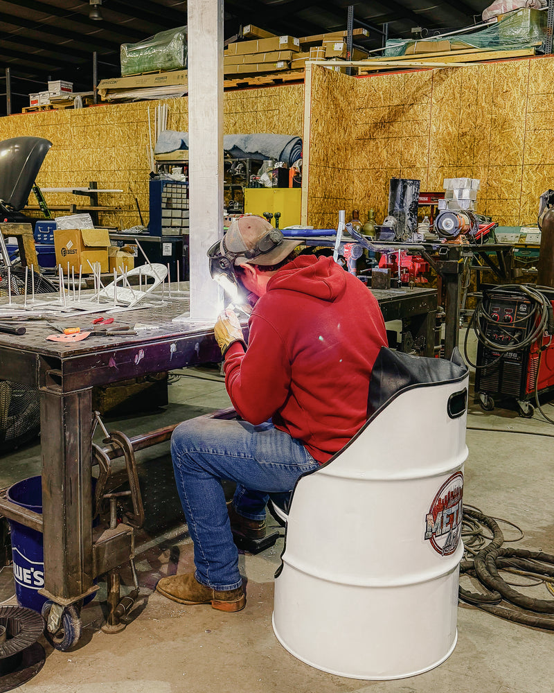 Custom 55-Gallon Steel Drum Chair