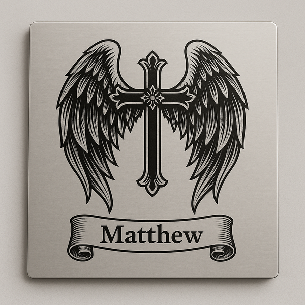 Guardian Wings™ Memorial Plaque – Personalized Remembrance Gift