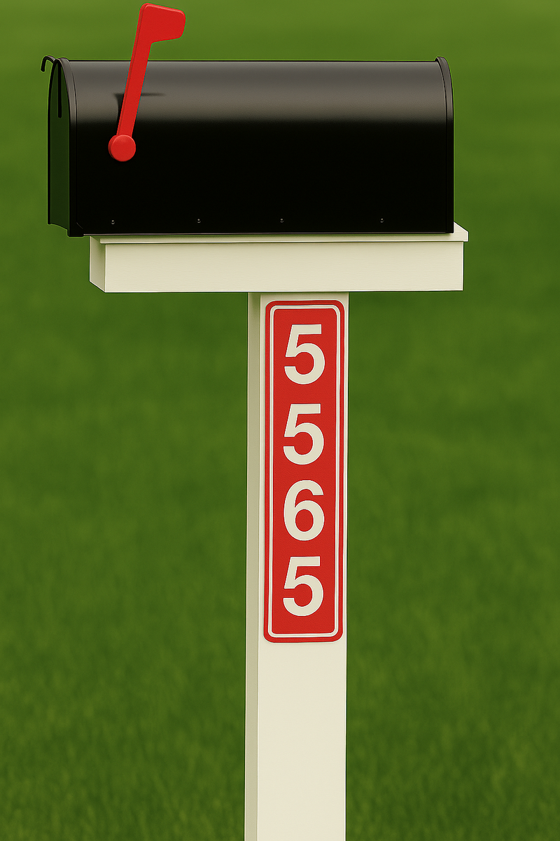 The Emergency-Visibility System - Custom Aluminum Mailbox Signs (Set of 2)