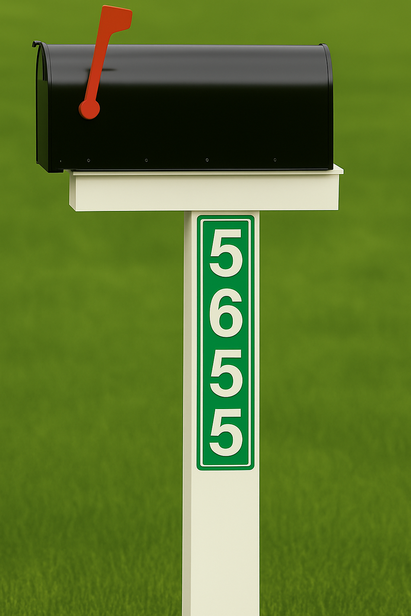 The Emergency-Visibility System - Custom Aluminum Mailbox Signs (Set of 2)
