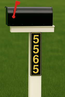 The Emergency-Visibility System - Custom Aluminum Mailbox Signs (Set of 2)
