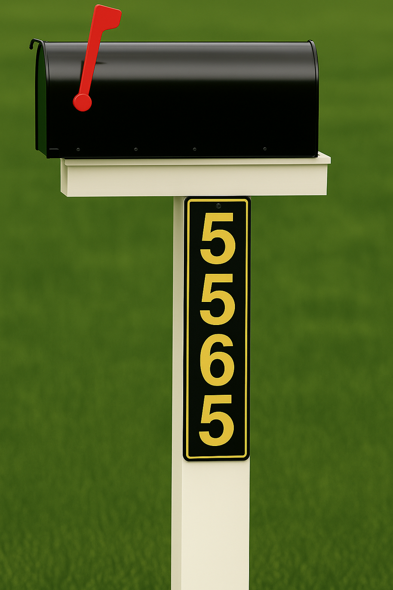 The Emergency-Visibility System - Custom Aluminum Mailbox Signs (Set of 2)