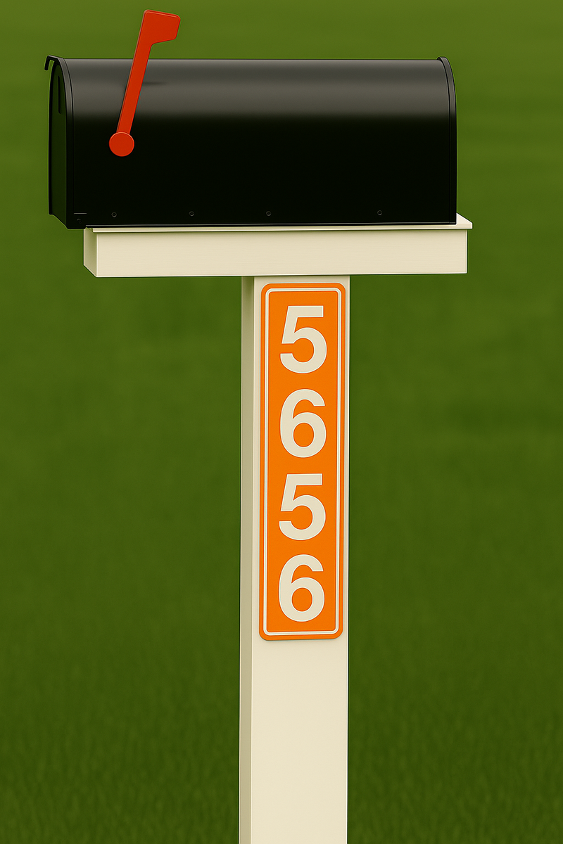 The Emergency-Visibility System - Custom Aluminum Mailbox Signs (Set of 2)