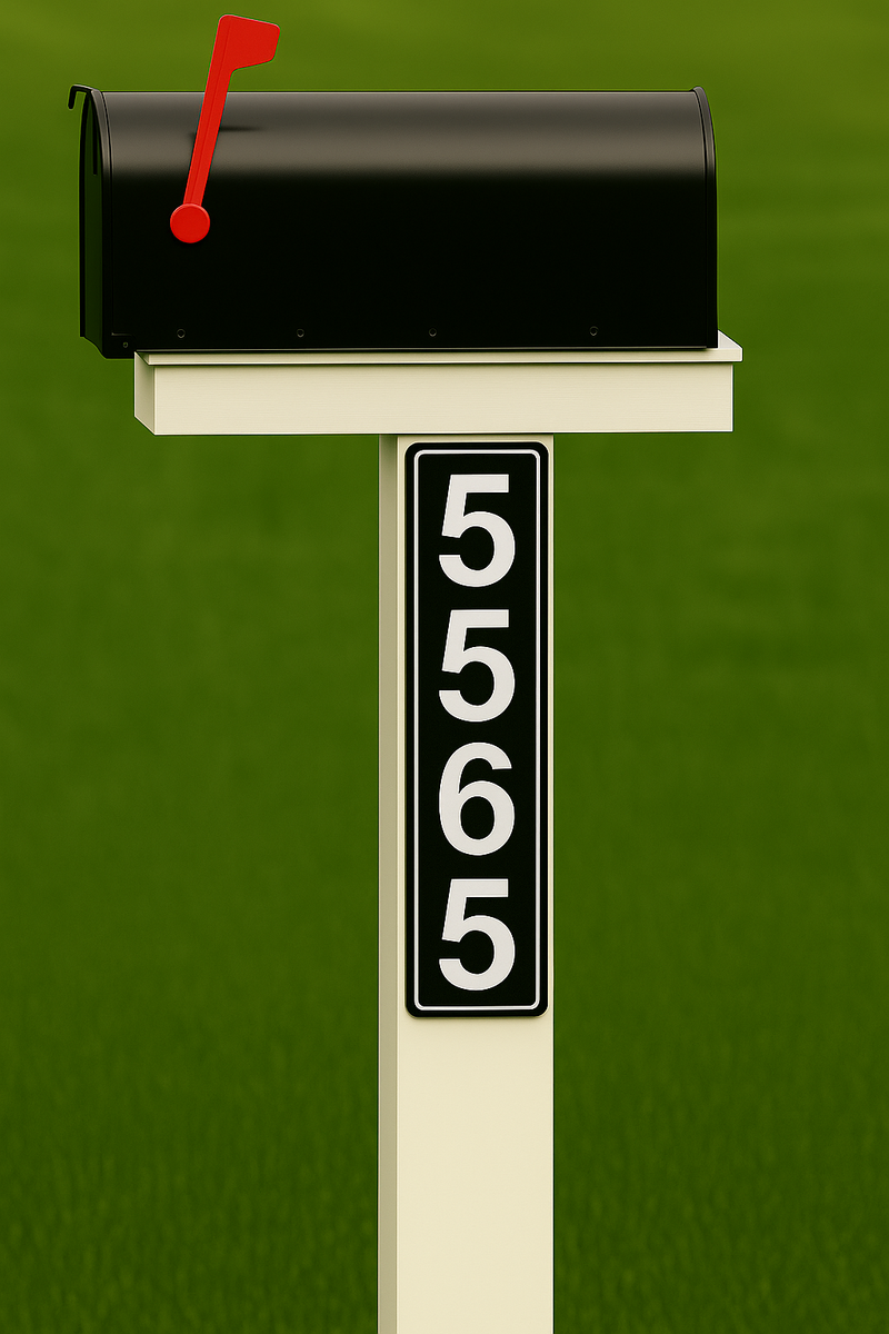 The Emergency-Visibility System - Custom Aluminum Mailbox Signs (Set of 2)