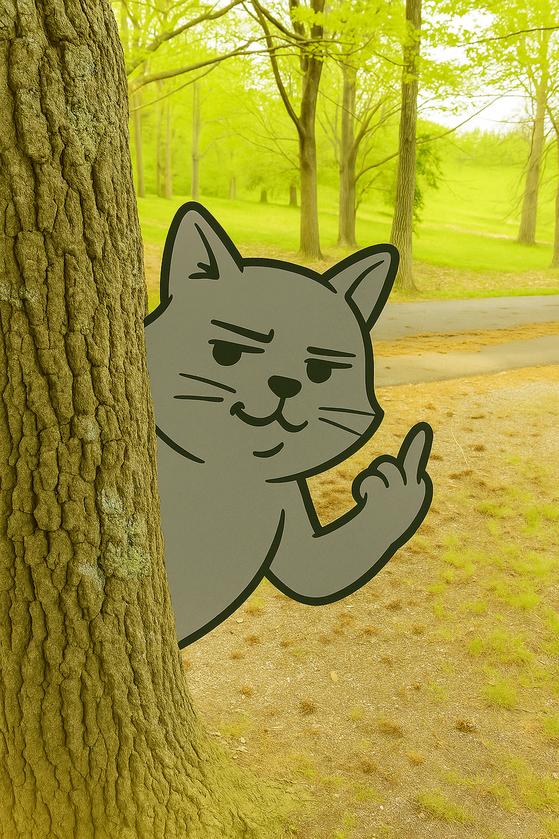 Peek-A-Boo Flipper Metal Sign – 15" Aluminum Silhouette Collection