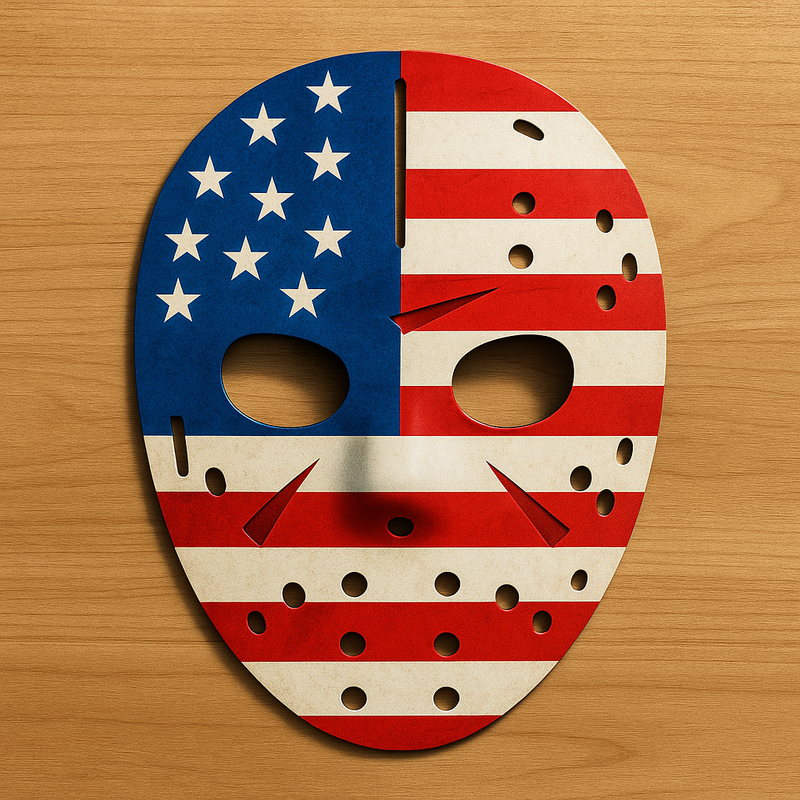 Jason America™ — 18" UV-Printed Aluminum Wall Art (Limited Drop)