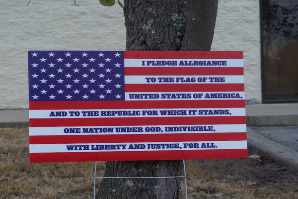 Pledge of Allegiance Yard Sign