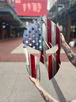 Spartan (USA!) Helmet Flag- High Quality 100% Made In The USA