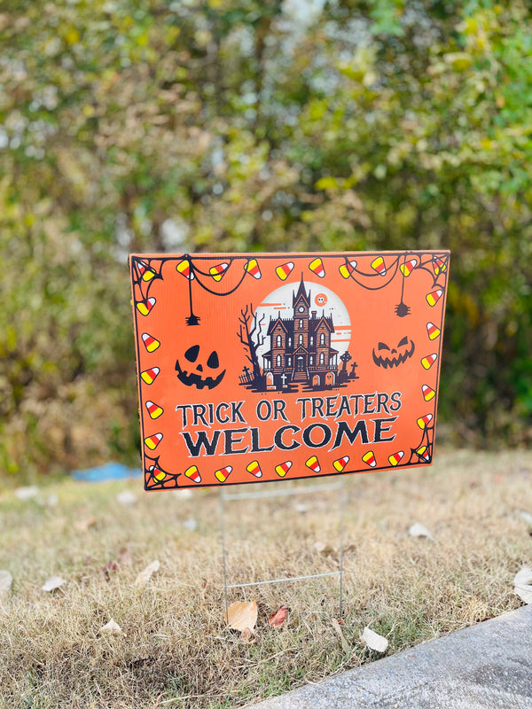 Trick or Treat Yard Sign