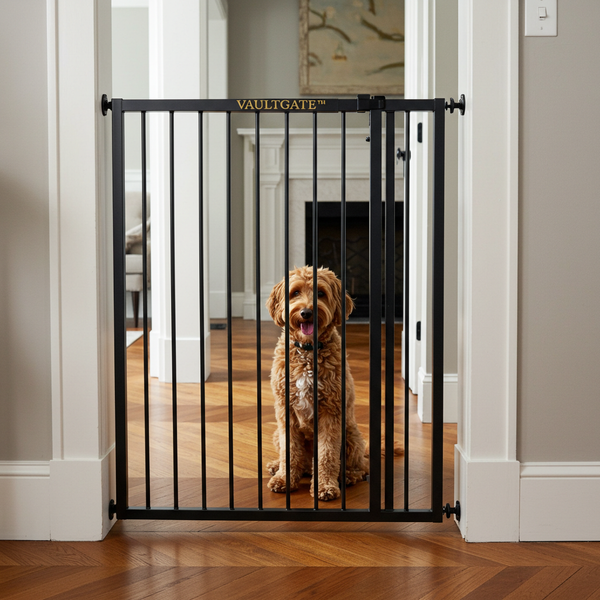 VaultGate™ – The Escape-Proof Dog Gate for Small Dogs