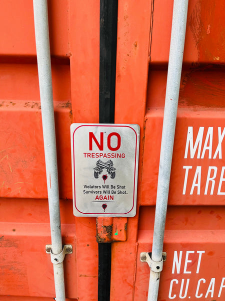 No Trespassing Sign - Handcrafted in the USA – Nashville Metal Art