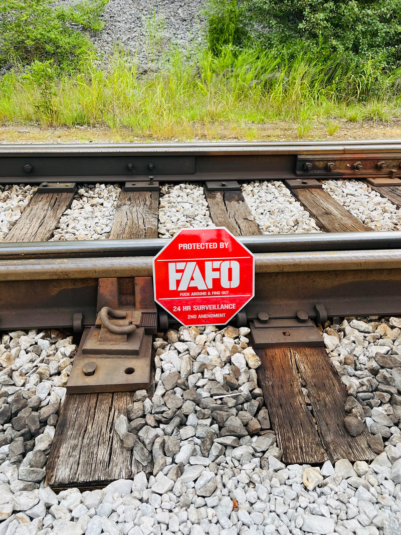 Special Offer: Protected By FAFO Metal Sign + 2 FREE FAFO Stickers!