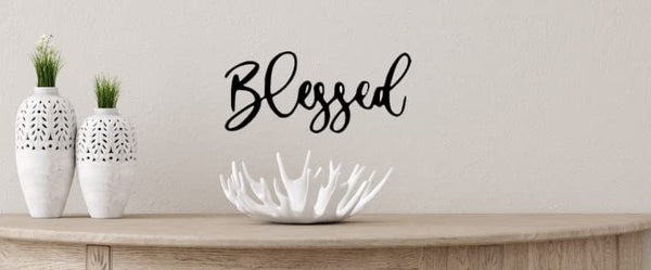 Blessed Steel Wall Decor Scratch and Dent