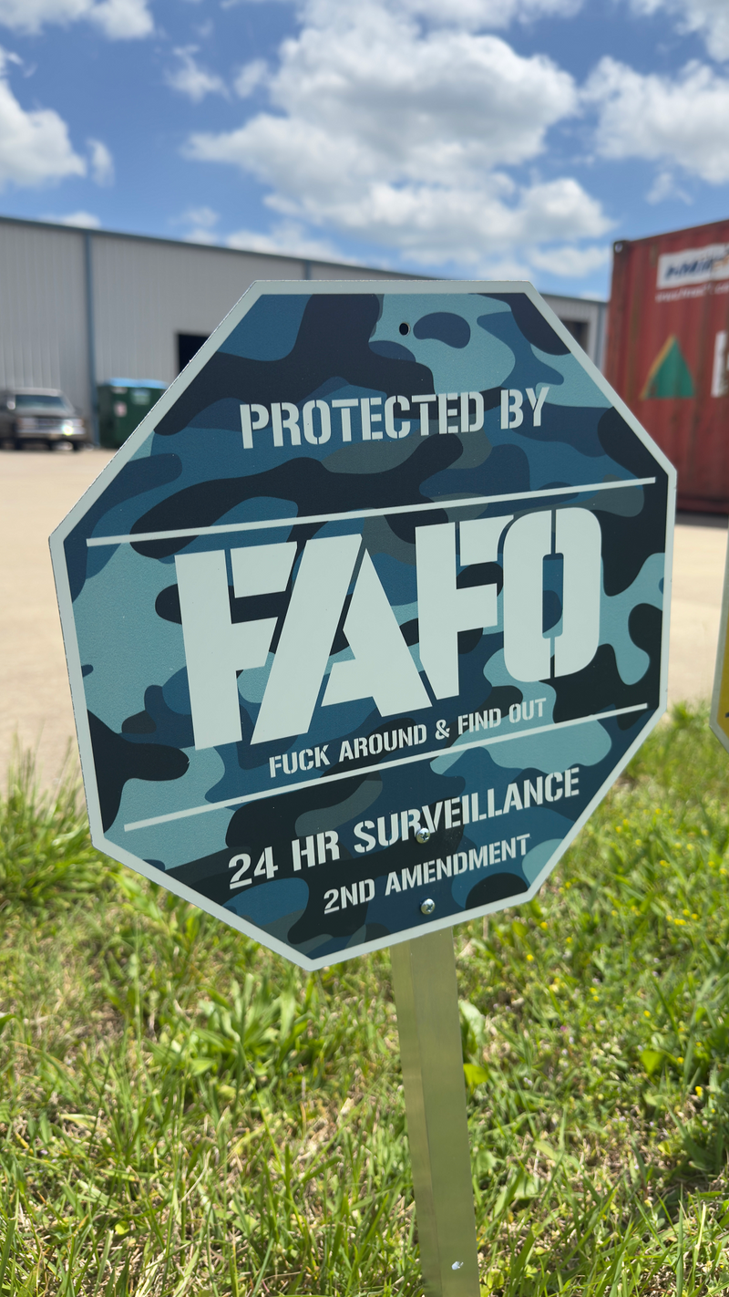 FAFO Metal Signs – Memorial Day BOGO 50% OFF (Made in USA)