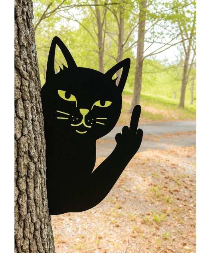 Peek-A-Boo Flipper Metal Sign – 15" Aluminum Silhouette Collection