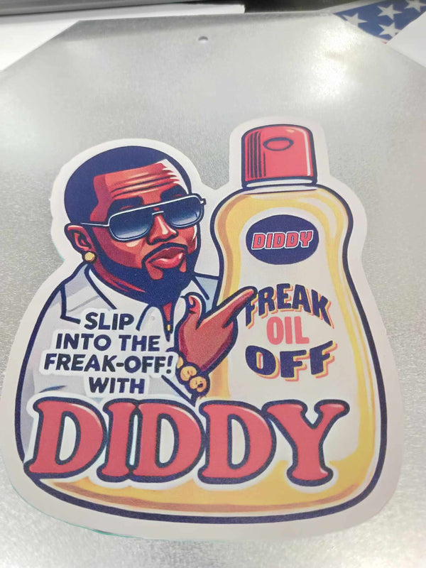 Diddler Sticker (Funny, 7" x 7", Vinyl Sticker)