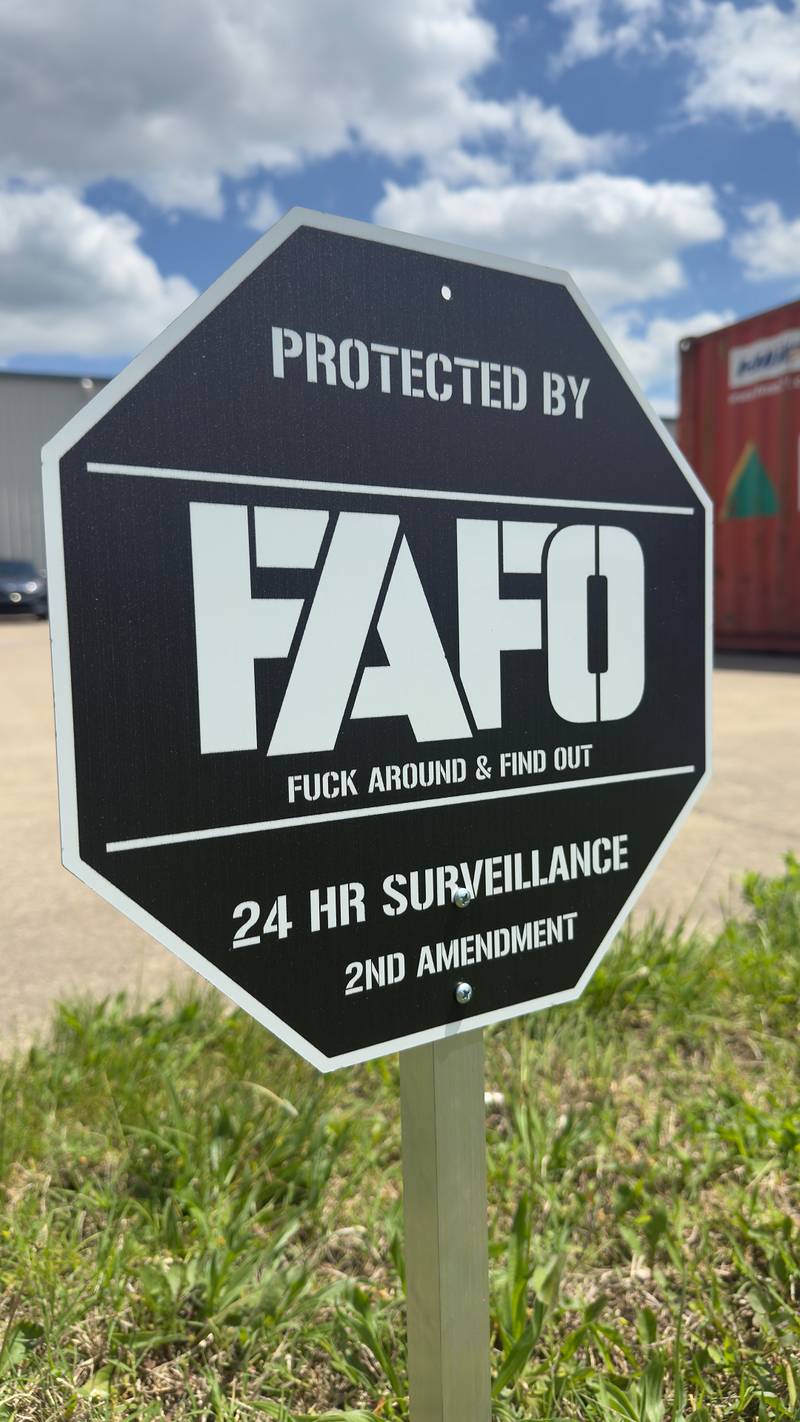 FAFO Metal Signs – Memorial Day BOGO 50% OFF (Made in USA)