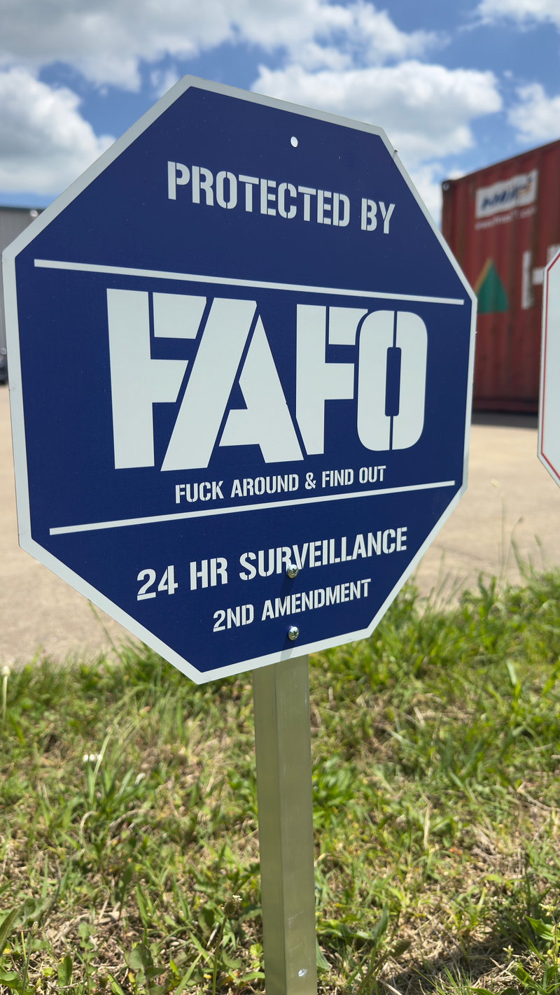 FAFO Metal Signs – Memorial Day BOGO 50% OFF (Made in USA)