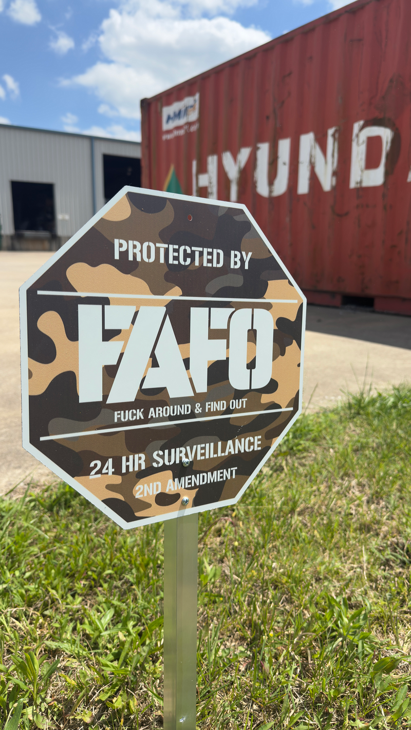 FAFO Metal Signs – Memorial Day BOGO 50% OFF (Made in USA)