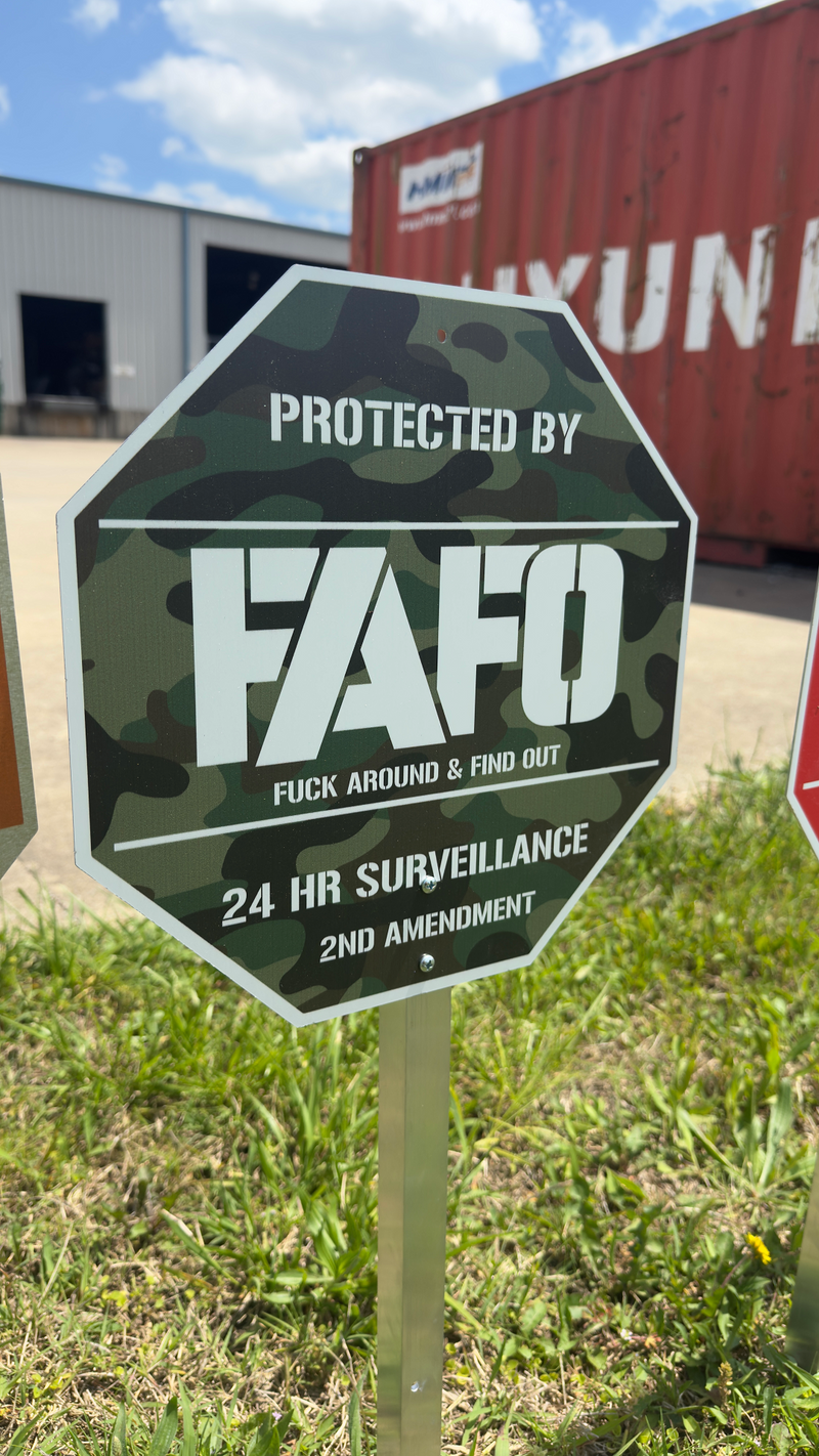 FAFO Metal Signs – Memorial Day BOGO 50% OFF (Made in USA)