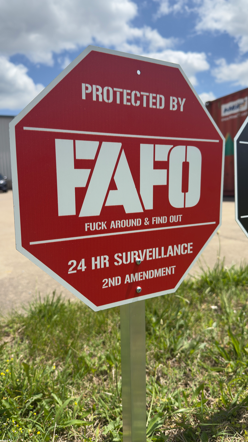 FAFO Metal Signs – Memorial Day BOGO 50% OFF (Made in USA)