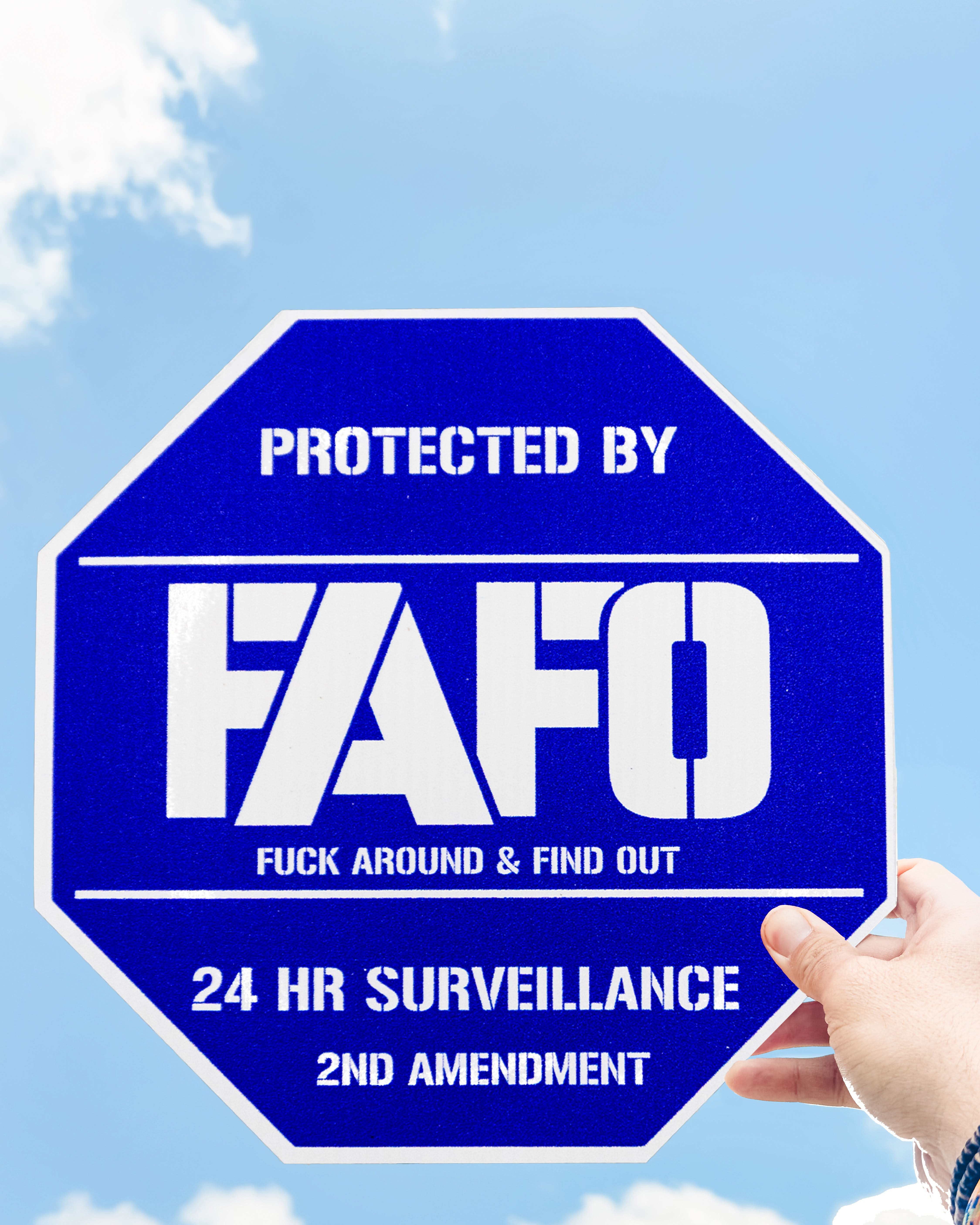 Protected by FAFO™ Metal Sign | Made in USA Aluminum Sign – Nashville ...