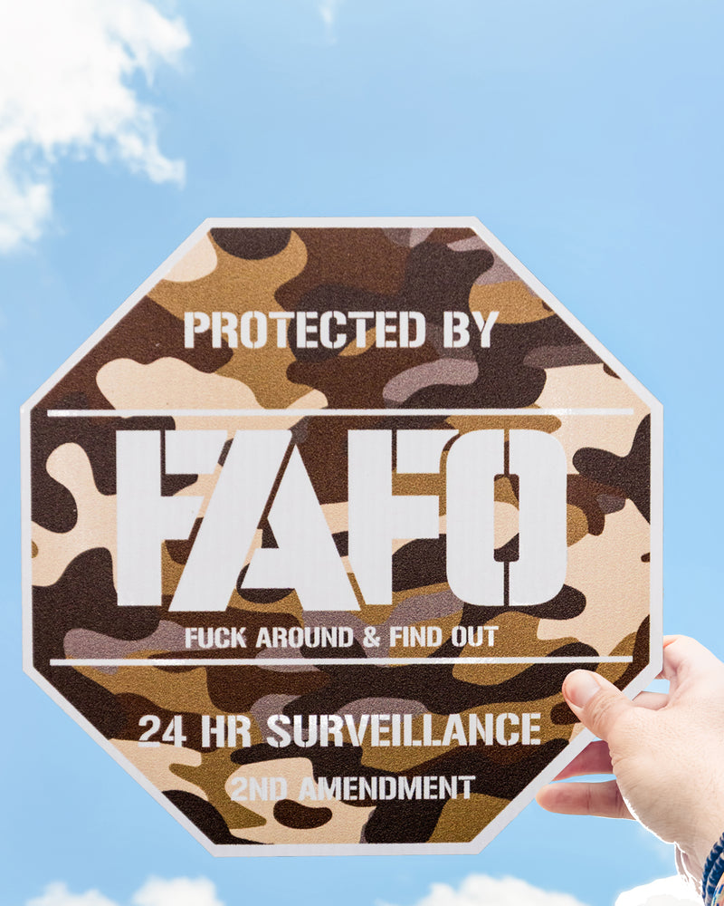 FAFO Metal Signs – Memorial Day BOGO 50% OFF (Made in USA)