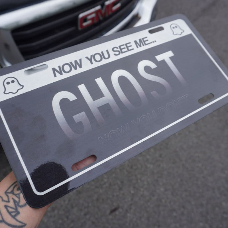 Now You See Me / Now You Don't 'Ghost' License Plate