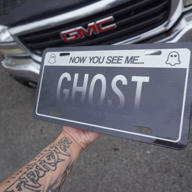 Now You See Me / Now You Don't 'Ghost' License Plate