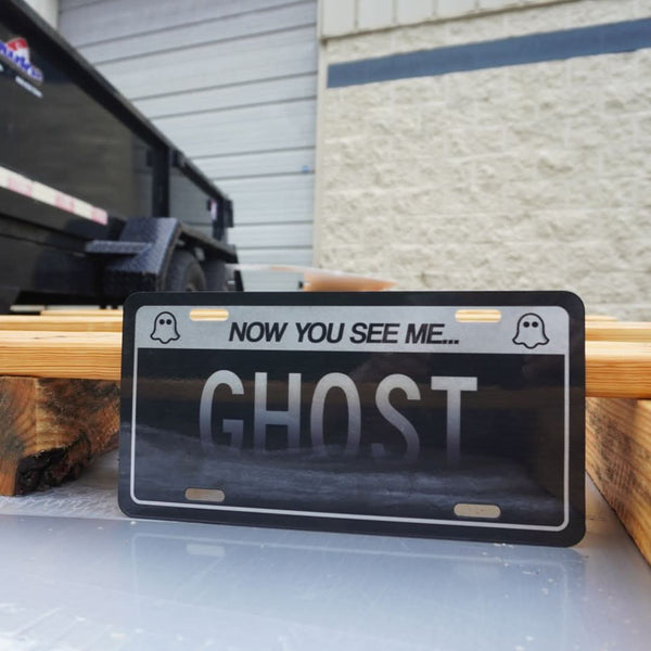 Now You See Me / Now You Don't 'Ghost' License Plate