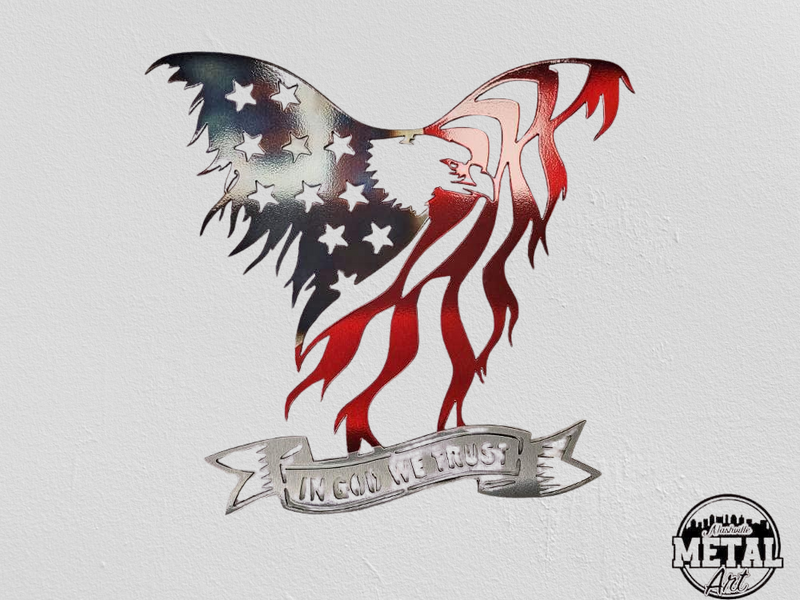 In God We Trust Eagle Flag- High Quality 100% Made In The USA