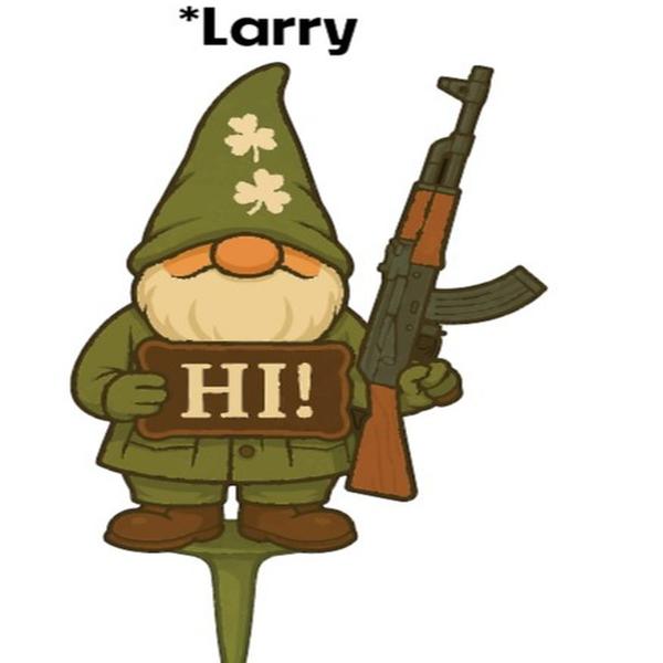 Gnomefront Defense Squad™ – Tactical FAFO Garden Gnome Stake (Single 12" Aluminum)