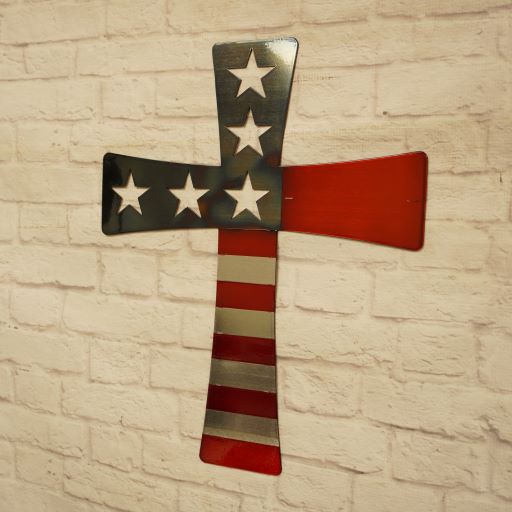 18" American Cross Scratch & Dent Flag