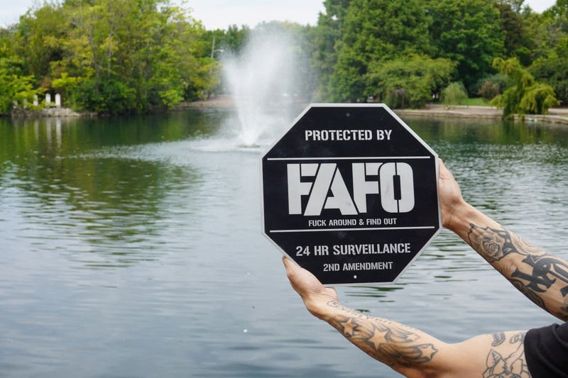 Special Offer: (BOGO3) Protected By FAFO Metal Sign