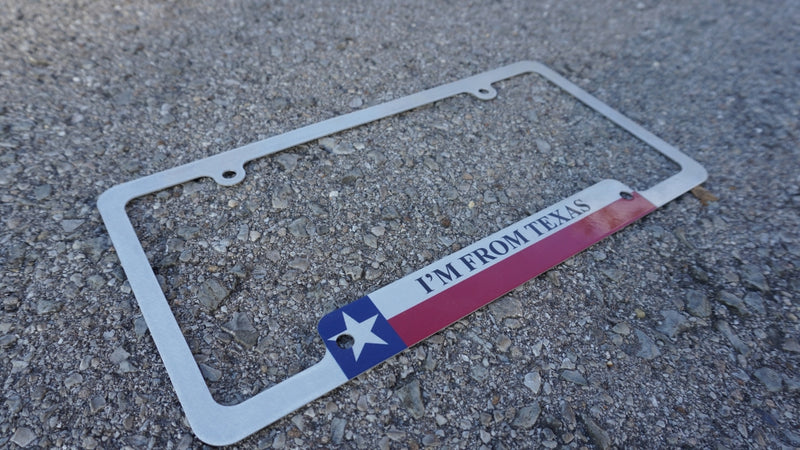 I'm From Texas License Plate Frame
