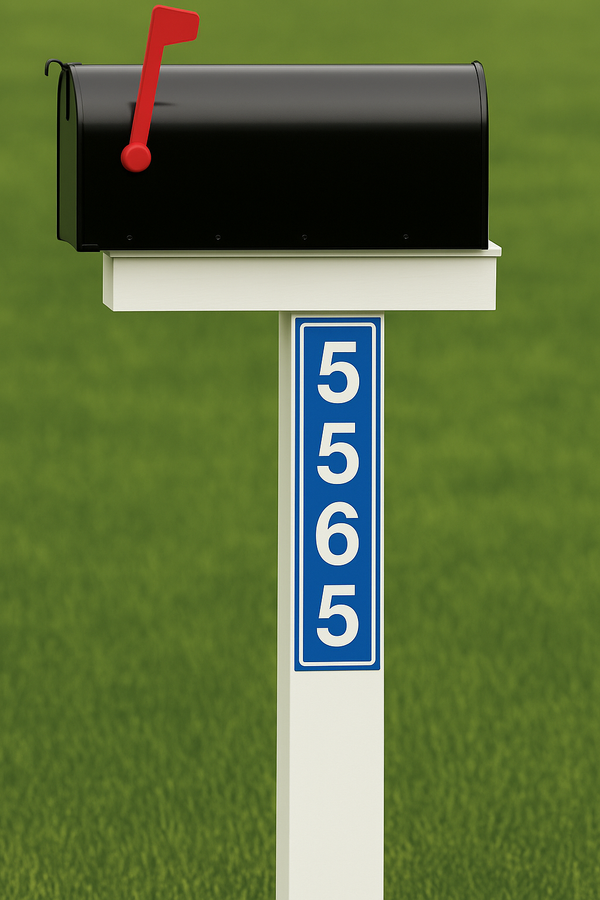 Custom Aluminum Mailbox Signs (Set of 2)