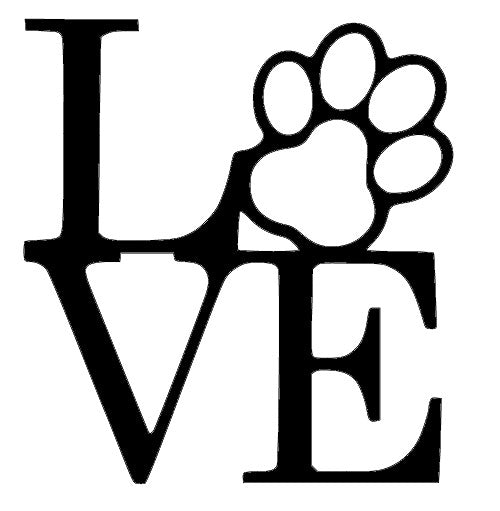 Love Paw- Sticker