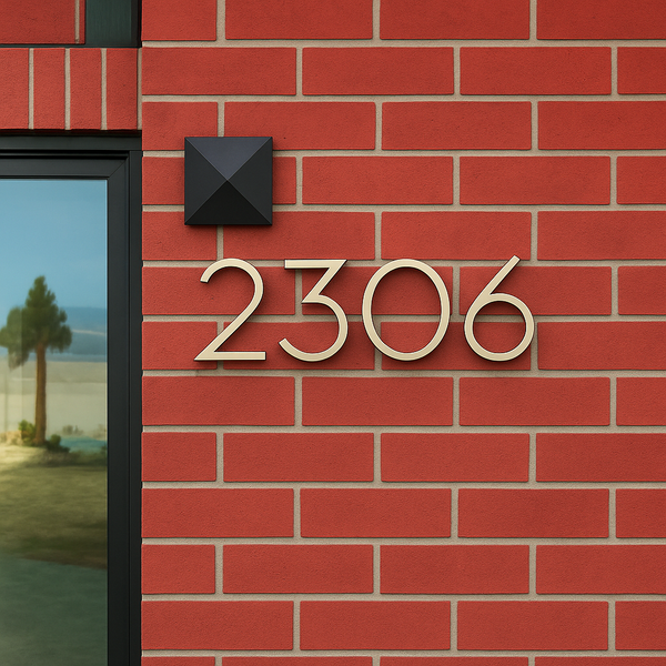 Modern Aluminum House Numbers & Letters (Customizable & Weatherproof)