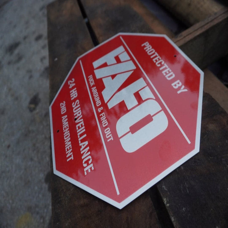 Special Offer: (BOGO3) Protected By FAFO Metal Sign